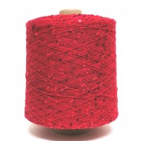 Raffinato 90% хлопок, 10% пайетки, 100гр/830 Цвет 82 красный