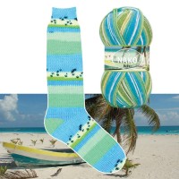 Boho Desen 75% шерсть, 25% полиамид  400м / 100г Цвет 81926 голубой-василёк