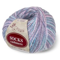Socks Cashmere Цвет 4046 сирень / астра / бирюза / голубой