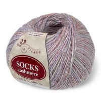 Socks Cashmere Цвет 4047 сирень / полынь сухая / желто - коралловый