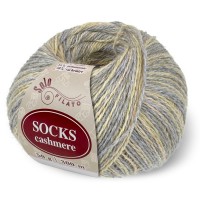 Socks Cashmere Цвет 4048 солома / сталь