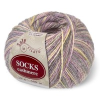 Socks Cashmere Цвет 4049 сирень / полынь сухая / светло - желтый