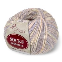 Socks Cashmere Цвет 4050 светло - сиреневый / светлый персик / светло - желтый