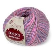 Socks Cashmere Цвет 4060 светло - малиновый / сирень / хаки