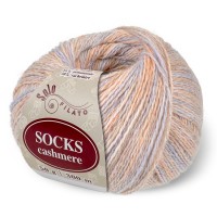 Socks Cashmere Цвет 4064 коралл / светлая сирень / бежевый