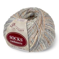 Socks Cashmere Цвет 4067 песочно - бежевый / глина / бледно - серо - фиолетовый / полынь