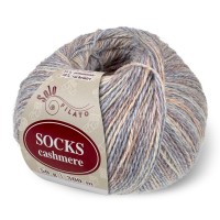 Socks Cashmere Цвет 4068 бледно - сиреневый / бледно - желтый / бледно - персиковый
