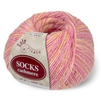 Socks Cashmere Цвет 4070 пинк / желтый