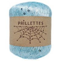 Paillettes нить с пайетками Цвет 023 бирюзовый светлый