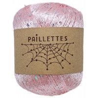 Paillettes нить с пайетками Цвет 055 розовый светлый