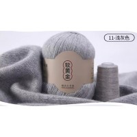 Cashmere Fine 50г 338 м 100% монгольский кашемир Цвет 11 серый