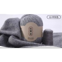 Cashmere Fine 50г 338 м 100% монгольский кашемир Цвет 12 темно-серый