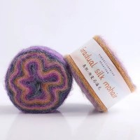 Gradual silk Mohair 50г/150м Цвет 01 лиловый - шафран