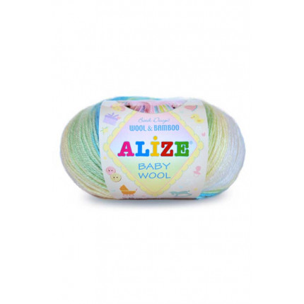Пряжа для вязания Alize Baby Wool Batik (Ализе Беби Вул Батик)