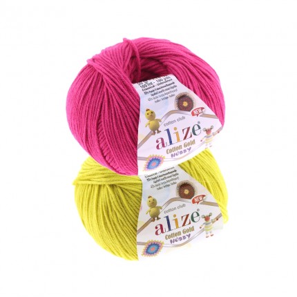 Пряжа для вязания Alize Cotton Gold Hobby New