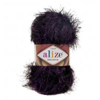 Decofur Цвет 1380 черный фиолет