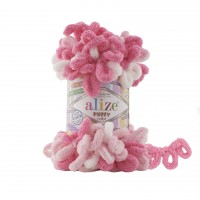 Puffy Color (упаковка 5 шт) Цвет 6383 розовый/белый