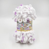 Puffy Color (упаковка 5 шт) Цвет 6470 белый / розово - сиреневый