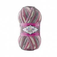 Superwash Comfort Socks Цвет 7707 розовый-серый