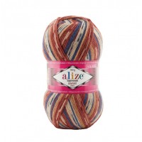 Superwash Comfort Socks Цвет 7841 синий/коричневый