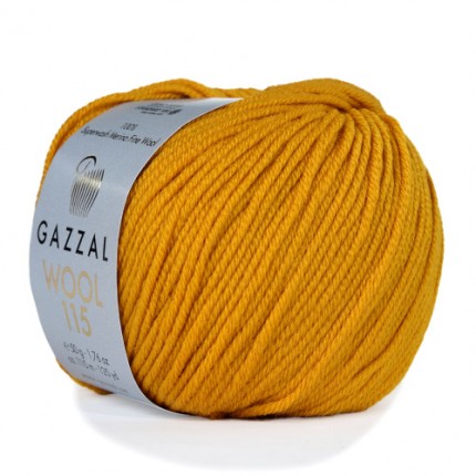 Пряжа для вязания Gazzal Wool 115 (Газзал Вул 115)