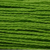 Пряжа полушерстяная в пасмах 100 г Цвет Зеленый горошек