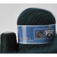 Пух норки с голубой этикеткой Цвет 805 темный изумруд