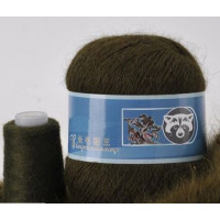 Пух норки с голубой этикеткой Цвет 819 хаки болотный