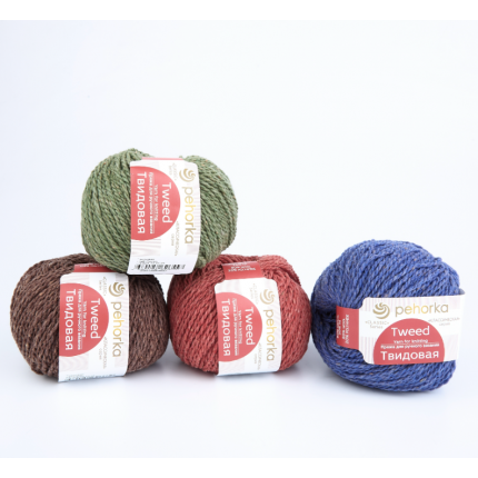 Пряжа для вязания Пехорка Твидовая