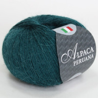 Alpaca Peruana Цвет 7555 тёмно-зелёная морская волна