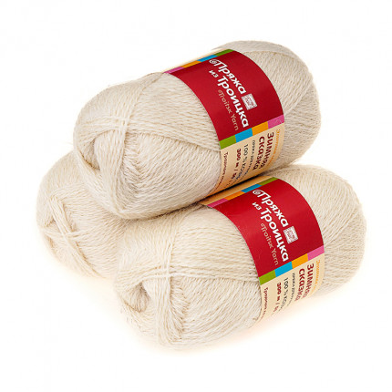 Пряжа для вязания Троицкая фабрика Зимняя сказка цвет суровый