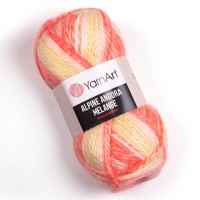 Alpine Angora Melange Цвет 436 коралл