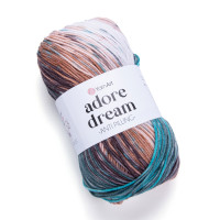 Adore Dream (упаковка 5 шт) Цвет 1055 бирюза/белый/коричневый