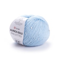 Alpaca Gold Paillettes Цвет 9305 голубой