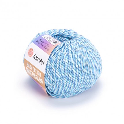 Пряжа для вязания YarnArt BABY COTTON MULTICOLOR (упаковка 10 шт)