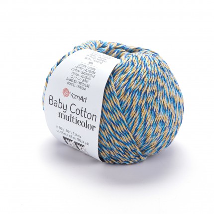 Пряжа YarnArt  Baby Cotton Multicolor (Ярнарт Беби Коттон Мультиколор)