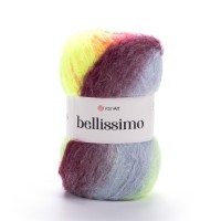 Bellissimo Цвет 1406 бордовый / коралловый / серо - голубой / яркий лайм