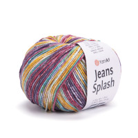 Jeans Splash Цвет 943  желтый, коралловый, фиолетовый