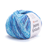 Jeans Splash Цвет 944  бирюза синий белый