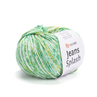 Jeans Splash Цвет 946  яркий зеленый, желтый, белый