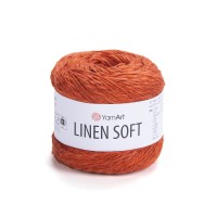 Linen soft Цвет 7310 яркий терракот