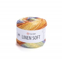 Linen soft Цвет 7412 желтый-салатовый-оранжевый-сиреневый