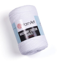Macrame Cotton Lurex (упаковка 4 шт) Цвет 721 белый