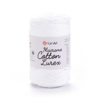 Macrame Cotton Lurex Цвет 721 белый
