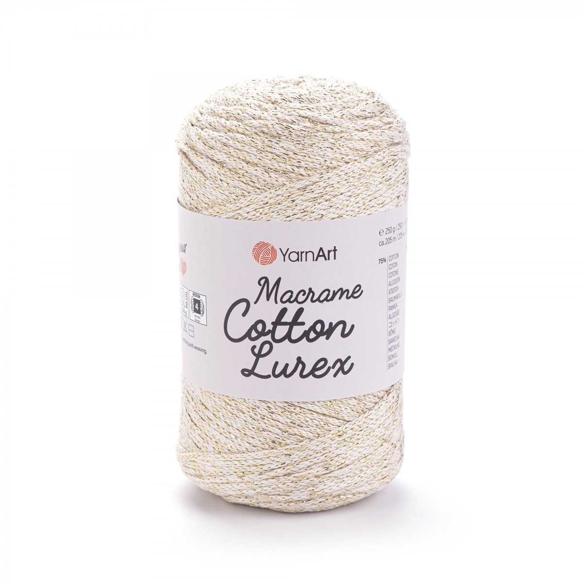 Пряжа для вязания YarnArt Macrame Cotton Lurex Пряжа для вязания YarnArt Macrame Cotton Lurex