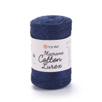 Macrame Cotton Lurex Цвет 740 синий