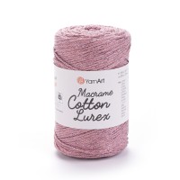Macrame Cotton Lurex Цвет 743 сухая роза