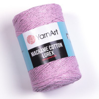 Macrame Cotton Lurex Цвет 732 розовый