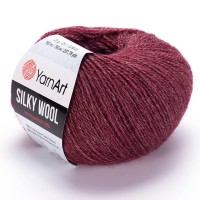 Silky Wool Цвет 344 бордовый