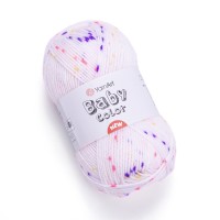 Baby Color (упаковка 5 шт) Цвет 213 белый/фиолетовый/малина
